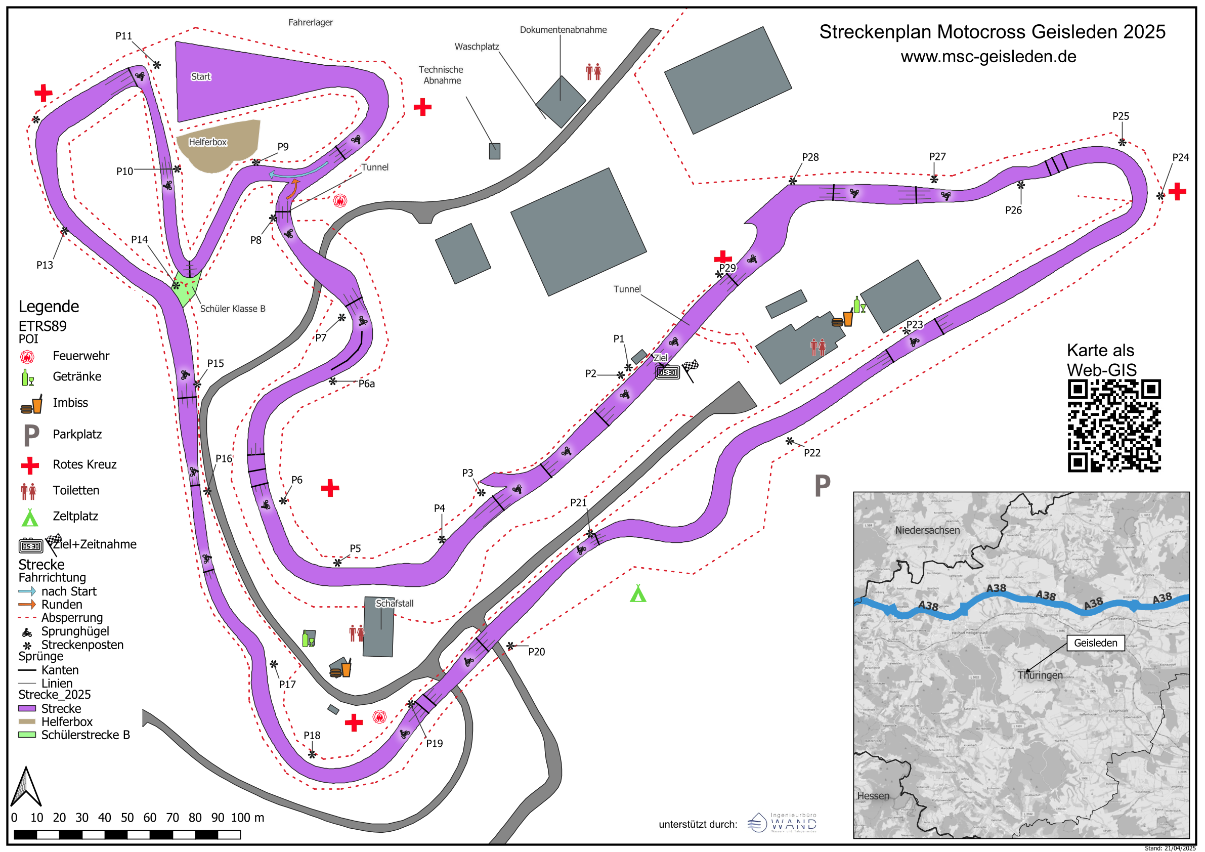 Lageplan Motocross Geisleden 2025